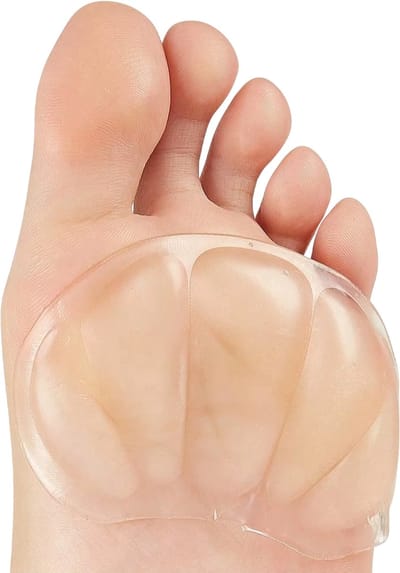 1 Paar Transparante Siliconen Hiel- en Voorvoetkussentjes – Unisex Comfort / Inlegzolen voor Hoge Hakken, Sneakers en Zomerschoenen, Lichtgewicht en Ademend