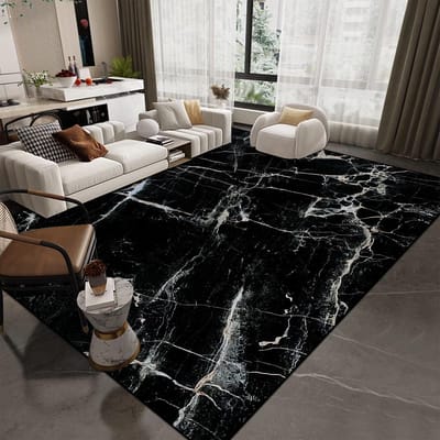 Moderne Luxe Marmeren Vloerkleed voor Woonkamerdecoratie Huis Moderne Kleden voor Slaapkamer Antislip Wasbare Lounge Vloermatten 60*90cm
