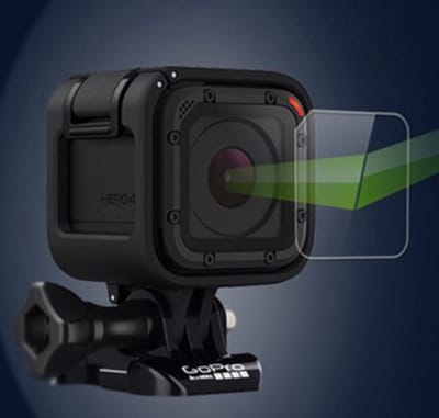 Lensbescherming voor Gopro 4 en 5 Session / Gehard glas lensbeschermer