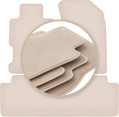 PREMIUM beige vloermatten voor: Honda Civic VII sedan 2001-2005