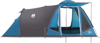 Coleman Waterfall 5 familietent – 5 persoons tent – hybride design – waterdicht en lichtgewicht – blauw/zwart