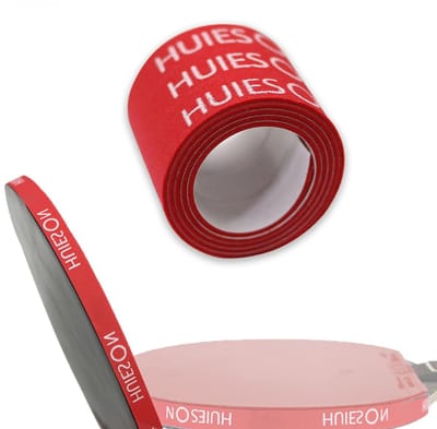 Thijox - Zalati Randtapes 10 Stuks - Rubber Zijbanden voor Tafeltennis Peddels - Bladbescherming Rood - 45 x 1 x 0,1 cm - Ideaal voor Sport- en Speelg