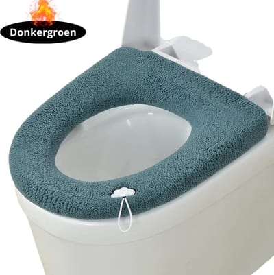 Nivard Wasbare Toiletbril Cover - Wc Bril Hoes - Toiletbril - Wc Deksel - Toiletafdekking - Verwarmde Wc Bril - Donkergroen