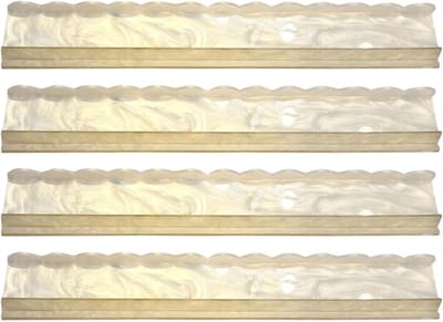 Mahjong rekken - Tegelhouders Mah Jongg - Spelavond organiseren - Geschulpte anti-slip textuur - 508 cm - Shell-kleur