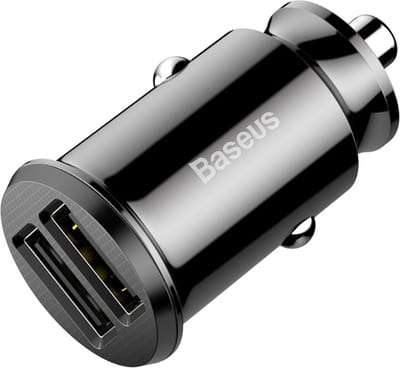 Baseus Grain Car Charger 2x USB 5V 3.1A (black)