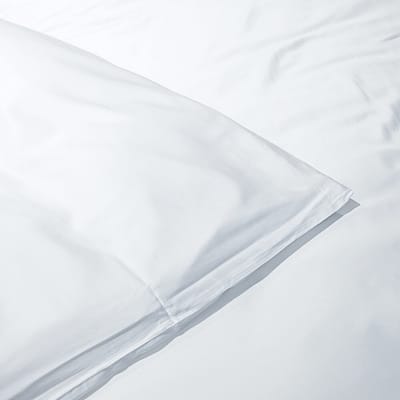 2x Bamboe Kussensloop 300TC - Wit - Silk Heaven - 40x80cm