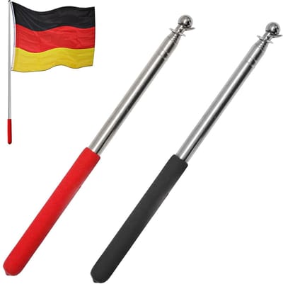 Dailygoods- Vlaggenstang Telescopisch - Vlaggenmast Roestvrij Staal