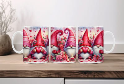 Koffiemok valentijn Gnomes 1 | Valentijn cadeau | Valentijn decoratie | Grappige Cadeaus | Koffiemok | Koffiebeker | Theemok | Theebeker | chocoladebeker