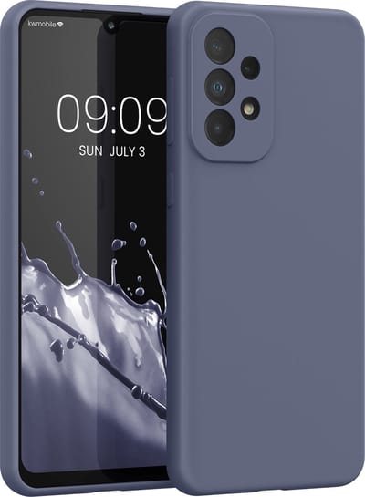 kwmobile telefoonhoesje geschikt voor Samsung Galaxy A33 5G - Hoesje met siliconen coating - Smartphone case in lavendelgrijs