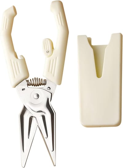 Keukenschaar RVS - Gevogelte Kip Snijden - Voedselbereiding Keuken - Afneembare Magnetische Hoes - 22.5 cm Lengte