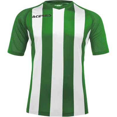 Acerbis Sports JOHAN STRIPED S/SL JERSEY (Sportshirt) GREEN/WHITE 5XS height JR: 156/165 .061 height JR: 108/119 .057