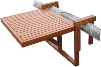 Balkontafel Hangend – Inklapbaar Balkonbar - Hangtafel Voor Aan Het Balkon – Hang tafel Balkon - Vouwtafel - Wandtafel – Balkontafels Opklapbaar Bijzettafel - Buiten Tafeltje Klaptafel - 60 x 45 cm