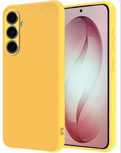 Hoesje - Geschikt voor Samsung Galaxy S26 - Sterk & Shockproof - Hoes Cover - Siliconen Case - Geel