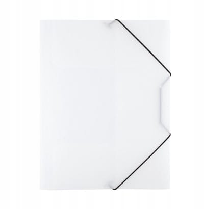 D.Rect Transparant Plastic Kaart met Elastiek A4 - 6 Stuks