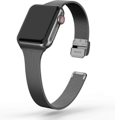 Jumada's bandje geschikt voor Apple watch - Applewatch Milanees Horloge Band - Zwart 38/40/41 MM Milanese Gesp Armband Voor Apple Watch Series 1/2/3/4/5/6/7/8/9/se