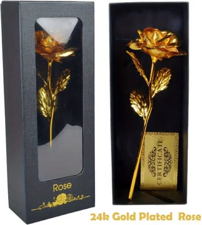 Gouden roos 24k - Valentijns cadeau - Origineel cadeau - in kado verpakking - Moederdag - Valentijn -