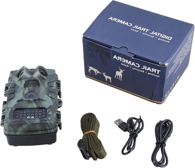 Wildcamera - Beveiligingscamera - Natuurvastlegging - Snelle trigger - 20MP 1080p - Groen