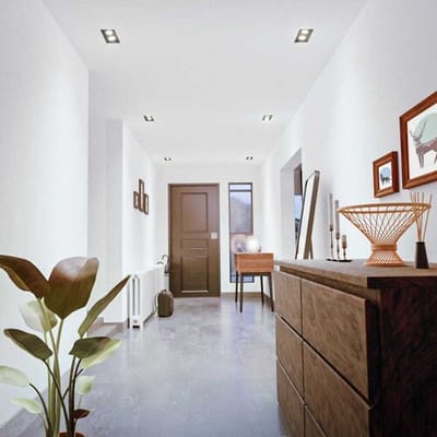 HOFTRONIC Mallorca LED inbouwspot - IP20 - Kantelbaar - 8 Watt 690 Lumen - 6500K Daglicht wit - Dubbel - GU10 - Dimbaar - Rechthoek - Voor binnen -