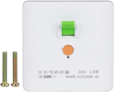 Lekbeschermer Schakelaar - Aardlekschakelaar - Elektrische Veiligheid - Nauwkeurige Bescherming - 40A - Wit