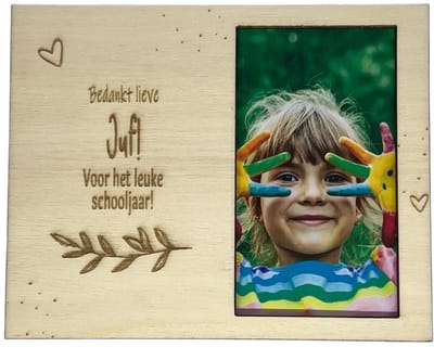 Fotokader liefste Juf | Bedankt juf | liefste juf | einde schooljaar | kleine attentie | de liefste ben jij | topper | cadeau