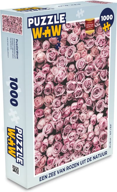 Puzzel Bloemen - Rozen - Natuur - Roze - Botanisch - Legpuzzel - Puzzel 1000 stukjes volwassenen