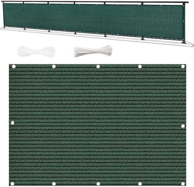 Balkonscherm Inkijkbescherming - Privacy Scherm - Privacy Vergroten - Weerbestendig Materiaal - 500x750 cm - Donkergroen