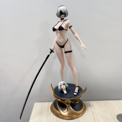 55CM NieR: Automata YoRHa Nee. Type 2B 2A 2 A B ver meisje hard PVC Figuur Speelgoed Spel Beeldje Volwassen Collectie Anime Model Pop cadeaus