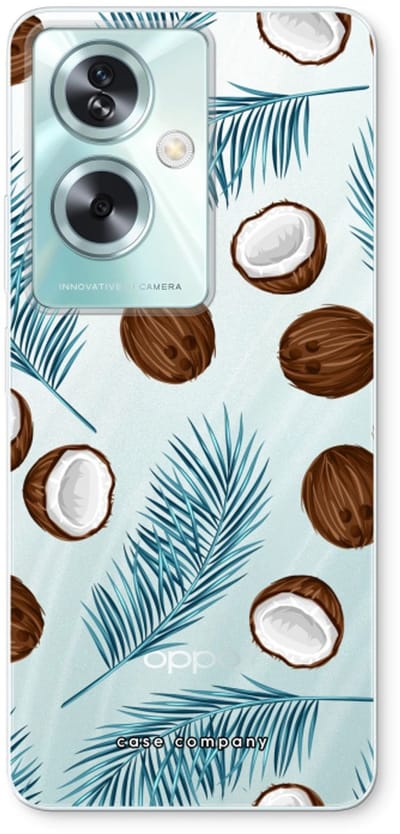Case Company® - Hoesje geschikt voor Oppo A79 hoesje - Kokosnoot - Soft Cover Telefoonhoesje - Bescherming aan alle Kanten en Schermrand