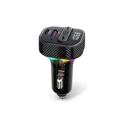 FM Transmitter Bluetooth - Bluetooth Transmitter - PD 30W Autolader - Handsfree Bellen Auto - USB Stick - USB-C Lader - 2026 Model - Zwart