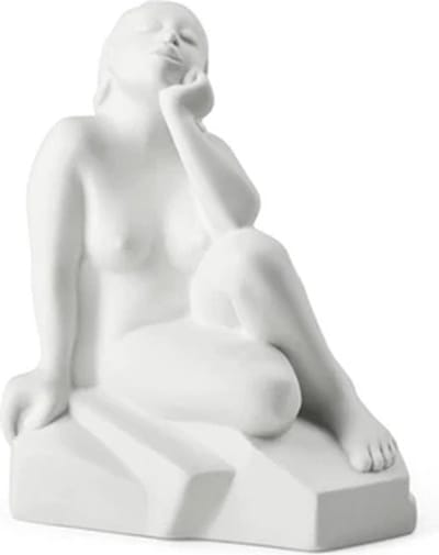 Kähler Moments of beeing beeld H18.5cm Silent Change porselein wit