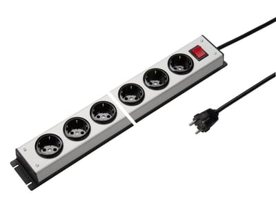 Martin Kaiser Power Strip 4-Weg 35 graden Met Schakelaar Aardingskabel 1.5m (Europese Stekkerdoos) - 1056ZL4l-sw15 [10 Stuks]