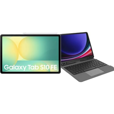 Samsung Galaxy Tab S10 FE 10,9 inch 256GB Wifi Zilver + Toetsenbord Hoes QWERTY