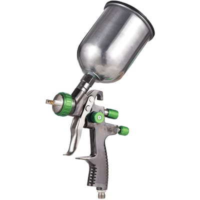 LVLP Zwaartekrachttoevoer Luchtspuitpistool Mini Verfspuitpistool Kit 1.3mm Nozzle 600ml Vloeistofbeker Luchtverfspuit
