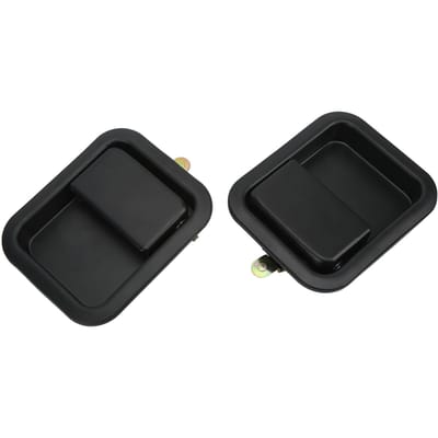 2 pièces Poignée de porte extérieure de voiture Gauche Droite Robuste Remplacement pour Jeep Wrangler 91‑06 55176383ae black