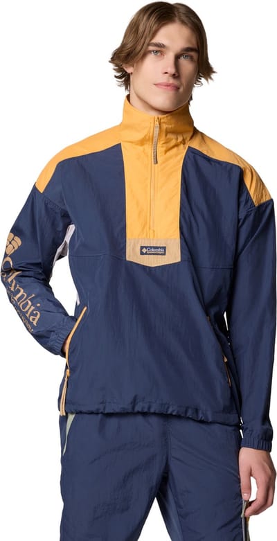 Columbia Riptide II Retro Windbreaker Anorak 2121681466, Mannen, Marineblauw, Jasje, maat: XL