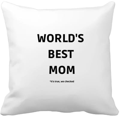 Akyol - world's best mom it's true we checked Kussen hoes - Mama - werelds beste moeder - moeder cadeautjes - moederdag - verjaardag - geschenk - kado - 40 bij 40 cm