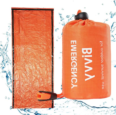 Survival Slaapzak - Nooddeken - Buiten Overleven - Warmte Reflecterend - 210x90cm - Oranje