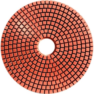 Diamanten polijstschijf van 150 mm (6 inch), flexibele nat/droog slijpschijf, geschikt voor beton, graniet en marmer, korrelgroottebereik 30-3000 mesh, 50 mesh.