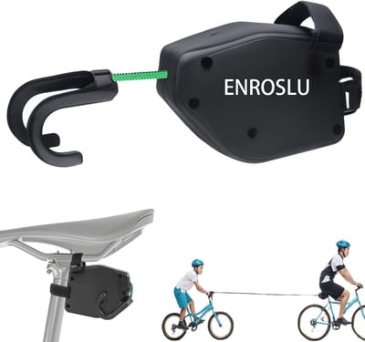 Intrekbaar Fiets Sleeptouw voor Kinderen - 2,5 m Fietstreinsysteem voor Ouders en Kinderen