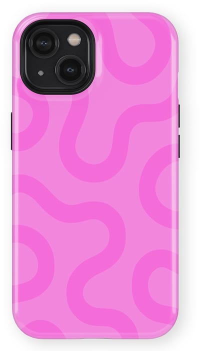 DripCase Motion Flow Tough Hoesje geschikt voor iPhone 14 | Backcover met Mag | Trendy Design | Valbescherming | Bubble Waves