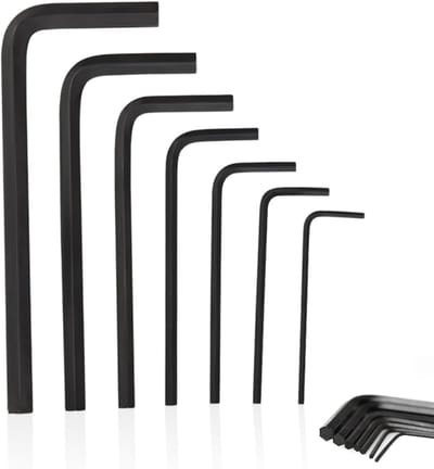 Set van 7 Inbussleutels voor Fietsonderhoud en Meubelmontage - Mini Hex Sleutels van 0,7 mm tot 3 mm voor Precisiewerk