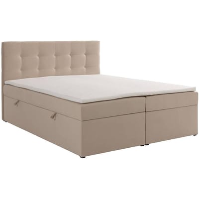Boxspring Rodez velvet met opbergruimte en topper 180 x 200 cm | NADUVI Collection
