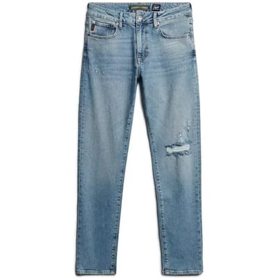 Superdry - Vintage slimfit jeans van biologisch katoen - Heren - Jeans