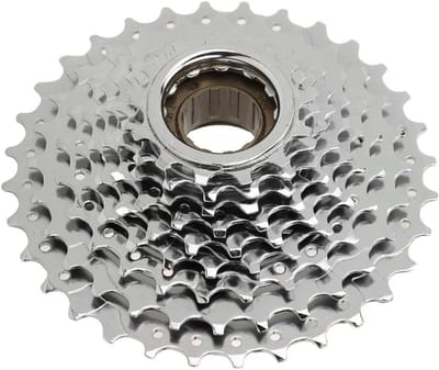 Fiets Freewheel - Fiets Onderdeel - Soepel Schakelen - Gegraveerde Tanden - 9 Versnellingen - Zilver