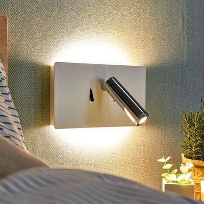 Lucande Elske LED wandlamp met leeslampje