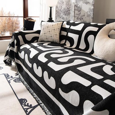 Licht Luxe Chenille Bankovertrek Handdoek Vier Seizoenen Universele Bankkussenhoes Universele All-Inclusive Hoes Deken Stofdicht 180*130cm gray