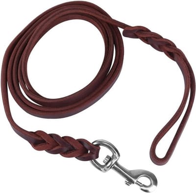 Leren hondenriem - Wandelen - Training - Bruin - 3 soorten riem - Duurzaam leer - Geschikt voor alle honden - 7ft lang - 6ft lang - 5ft lang - Diverse kleuren
