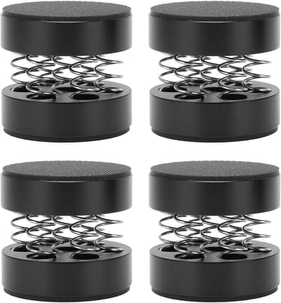 Luidspreker Spikes - Isolatie Pads - Muziek Luisteren - Schokabsorberend - 4 Stuks - Zilver