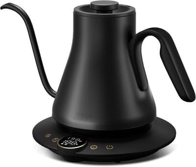 Professionele Elektrische Waterkoker met Zwanenhals, Nauwkeurige Temperatuurregeling en LED Display, 0.8L