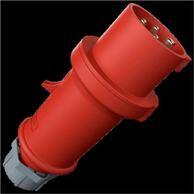 Mennekes - Stekker 5P 16A 400V rood IP44 fasewissel - M3319A